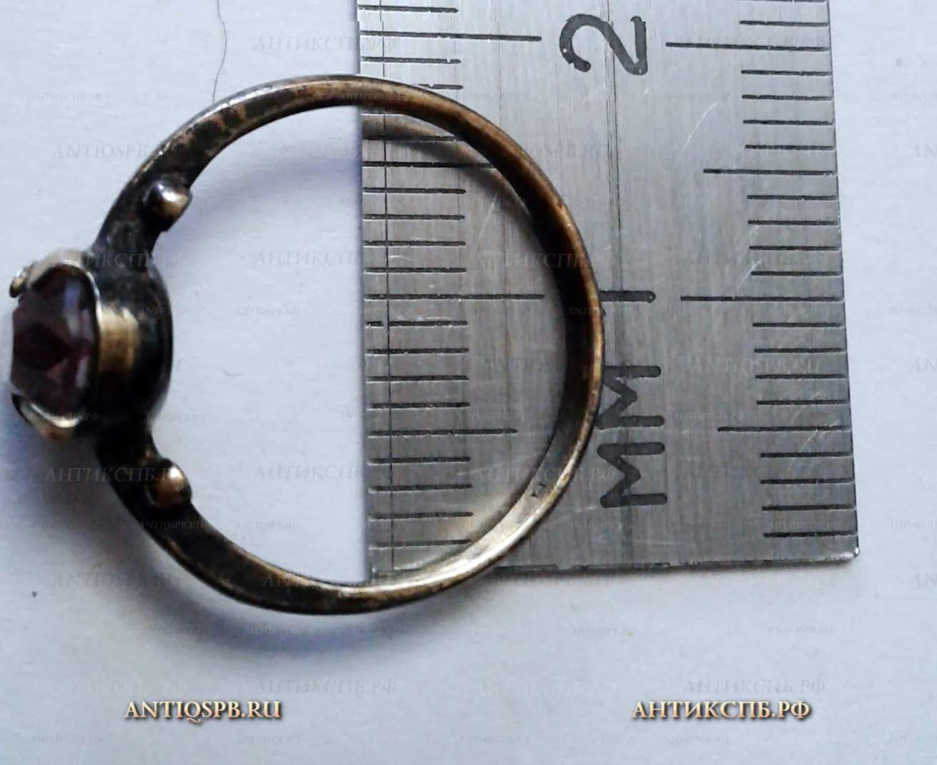 Кольцо серебряное. ОПФ. СССР. Вт. пол. ХХ века. №21760